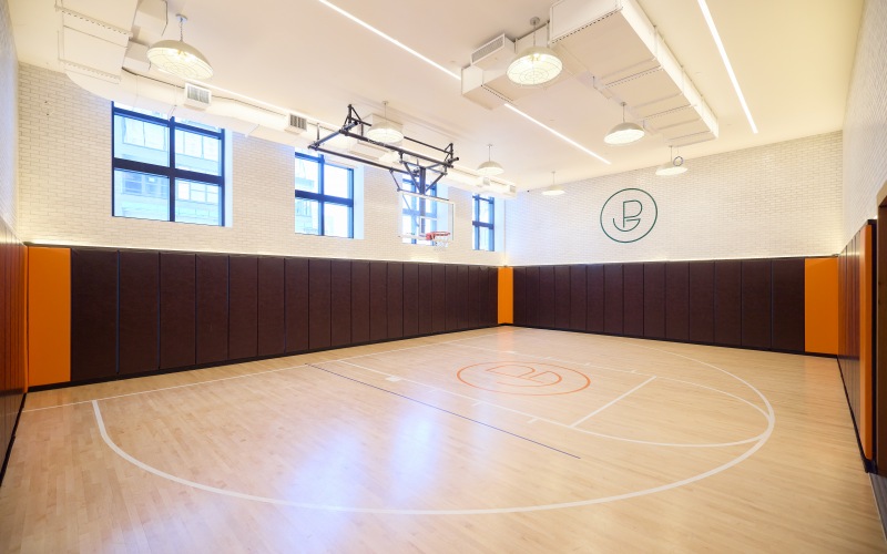 Large indoor basketball court