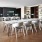 Spacious well lit lounge with large open area and ample seating