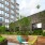 Large courtyard with seating 