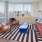open living room with large windows