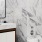 all tile bathroom with tub shower